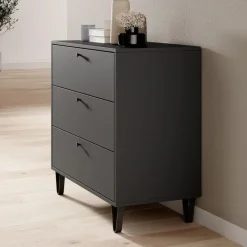 Meubella - Ladekast Apula - Antraciet - 84 cm Clearance