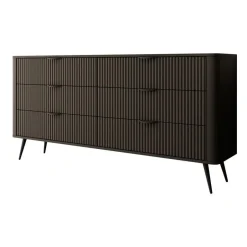 Meubella - Ladekast Lima - Zwart - 163 cm New