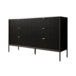 Meubella - Ladekast Navil - Zwart - 154 cm Clearance