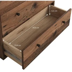 Meubella - Ladekast Tonga - Old wood - 74 cm Hot