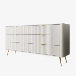 Meubella - Lima - Ladekast - Wit - 163 cm Clearance