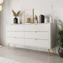 Meubella - Lima - Ladekast - Wit - 163 cm Clearance