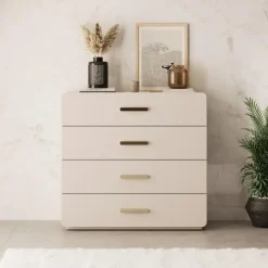 Meubella - Luzon - Ladekast - Beige - 100x44x92 cm New