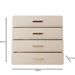 Meubella - Luzon - Ladekast - Beige - 100x44x92 cm New