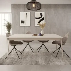 Meubella - Reunion - Eetkamertafel - Beige - 180x90x75 cm Best