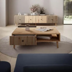 Meubella - Salontafel Bali - Eiken - 102 cm New