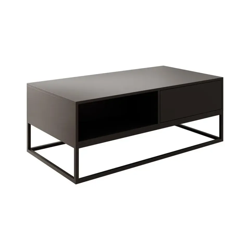 Meubella - Salontafel Delta - Zwart - 120 cm Online