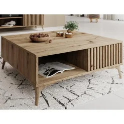 Meubella - Salontafel Evy - Eiken - 80 cm Online