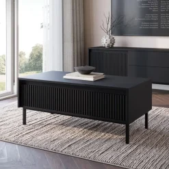 Meubella - Salontafel Orvana - Zwart - 100 cm Best