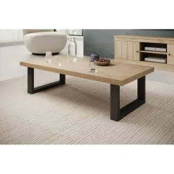 Meubella - Salontafel Vince - Eiken - 130 cm Sale