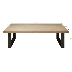 Meubella - Salontafel Vince - Eiken - 130 cm Sale