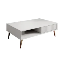 Meubella - Salontafel Winq - Wit - 102 cm New