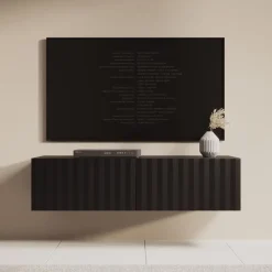 Meubella - TV-Meubel Angelina - Zwart - 128 cm Online