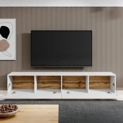 Meubella - TV-Meubel Asilento - Mat wit - 180 cm Best