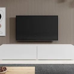 Meubella - TV-Meubel Asilento - Mat wit - 180 cm Best