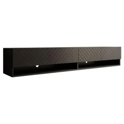 Meubella - TV-Meubel Asino - Zwart Visgraat - 180 cm Clearance