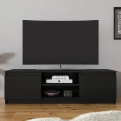 Meubella - TV-Meubel Diaz - Mat Zwart - 120 cm Hot