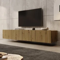 Meubella - TV-Meubel Kenderes - Eiken - 200 cm New