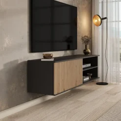 Meubella - TV-Meubel Marbella - Zwart - 150 cm Hot