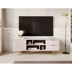Meubella - TV-Meubel Nicola - Beige - 150 cm Online