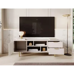 Meubella - TV-Meubel Nicola - Beige - 150 cm Online