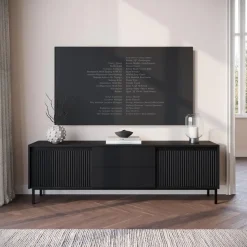 Meubella - TV-Meubel Orvana 2 - Zwart - 174 cm Sale