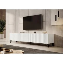 Meubella - TV-Meubel Pepinos 2 - Wit - 200 cm Clearance