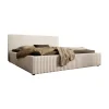 Meubella - Tweepersoonsbed Infinity - Beige - Fluffy ribstof - 180x200 cm Discount