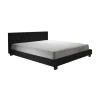 Meubella - Tweepersoonsbed George - Zwart - 140x200 cm Outlet