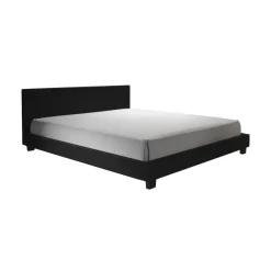 Meubella - Tweepersoonsbed George - Zwart - 140x200 cm Outlet