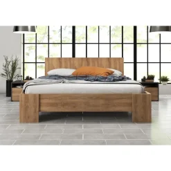 Meubella - Tweepersoonsbed Monaco - Eiken - 160x200 cm Online