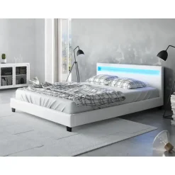 Meubella - Tweepersoonsbed Paris - Wit - 140x200 cm Hot