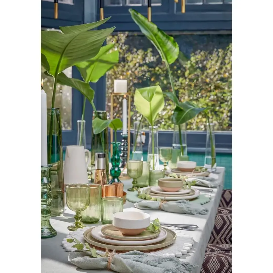 Mica Decorations Aletta Kandelaar - L15 x B15 x H48 cm - Metaal - Goud Clearance