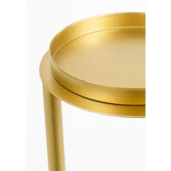 Mica Decorations Aletta Kandelaar - L15 x B15 x H48 cm - Metaal - Goud Clearance