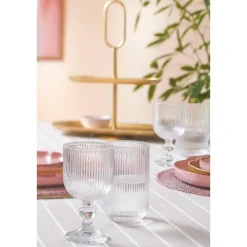 Mica Decorations Alivo Tafelkleed - L250 x B140 cm - Beige, Wit Outlet