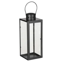 Mica Decorations Arzilla Lantaarn - L13,5 x B13 x H34,5 cm - Zwart New