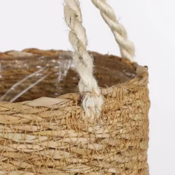 Mica Decorations Atlantic Plantenmand Set van 2 - Ø16 cm - Lichtbruin New