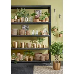 Mica Decorations Atlantic Plantenmand Set van 2 - Ø16 cm - Lichtbruin New