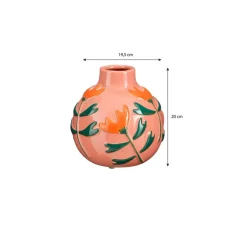 Mica Decorations Ava Vaas - H20 x Ø20 cm - Keramiek - Roze Outlet