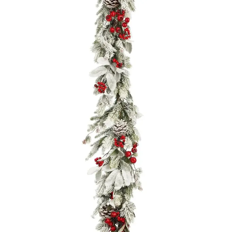 Mica Decorations Belfort Guirlande - L178 cm - Groen Discount