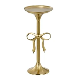 Mica Decorations Bijzettafel - H57 x Ø25 cm - Gerecycled Aluminium - Goud Clearance