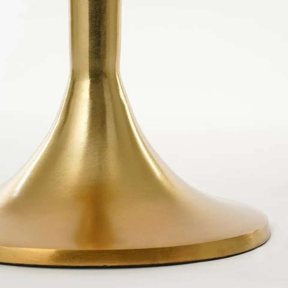 Mica Decorations Bijzettafel - H57 x Ø25 cm - Gerecycled Aluminium - Goud Clearance