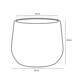 Mica Decorations Bloempot - goudkleurig - keramiek - 25 cm Online