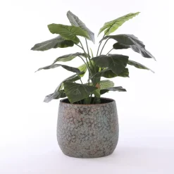 Mica Decorations Bloempot - keramiek - koper - D31 xH38 cm Hot