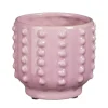 Mica Decorations Bloempot Boaz - gebobbeld - roze - 11 x 13 cm Hot