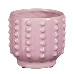 Mica Decorations Bloempot Boaz - gebobbeld - roze - 11 x 13 cm Hot
