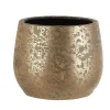 Mica Decorations Bloempot - goudkleurig - keramiek - 25 x 20 cm