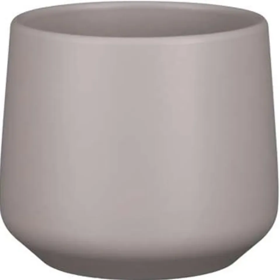 Mica Decorations Bloempot - taupe - mat - keramiek - 15 x 14 cm Hot