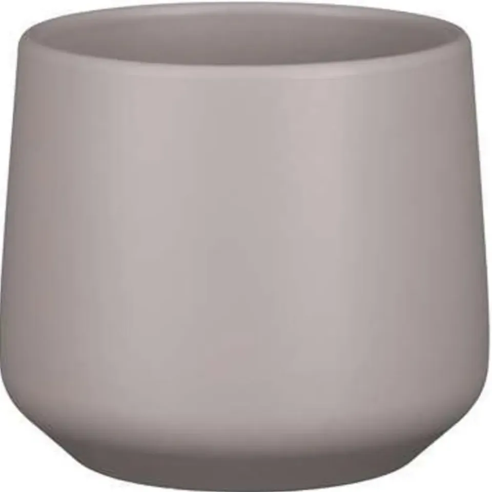 Mica Decorations Bloempot - taupe - mat - keramiek - 15 x 14 cm Hot