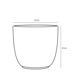 Mica Decorations Bloempot - goudkleurig - keramiek - 25 x 23 cm Online